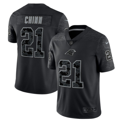 Mens Nike Jeremy Chinn Black Carolina Panthers RFLCTV Limited Jersey