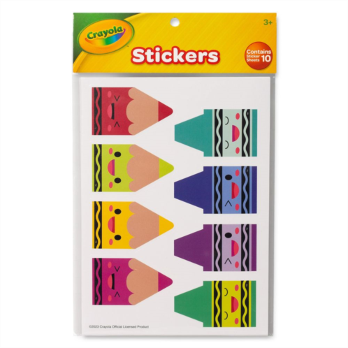 Crayola Crayon Faces Stickers