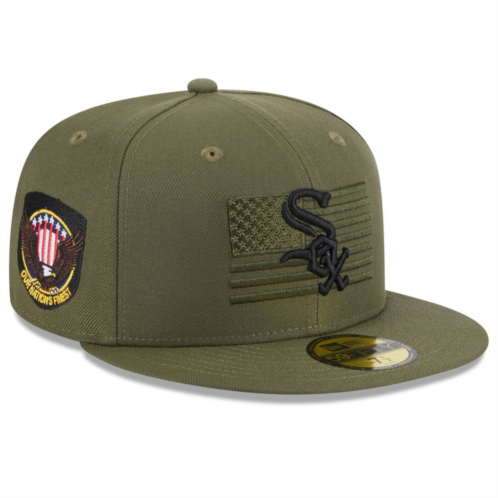 Mens New Era Green Chicago White Sox 2023 Armed Forces Day On-Field 59FIFTY Fitted Hat