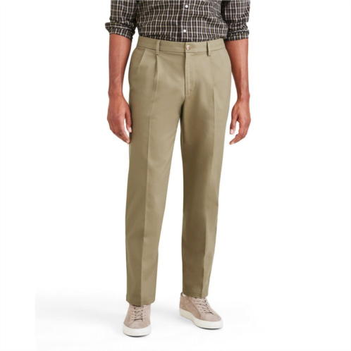 Mens Dockers Signature Iron Free Stain Defender Classic-Fit Khaki Pleated Pants