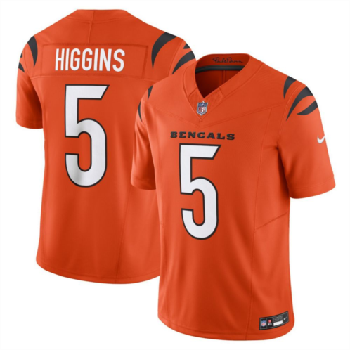 Mens Nike Tee Higgins Orange Cincinnati Bengals Vapor F.U.S.E. Limited Alternate 1 Jersey
