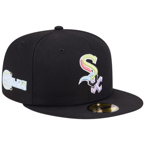 Mens New Era Black Chicago White Sox Multi-Color Pack 59FIFTY Fitted Hat