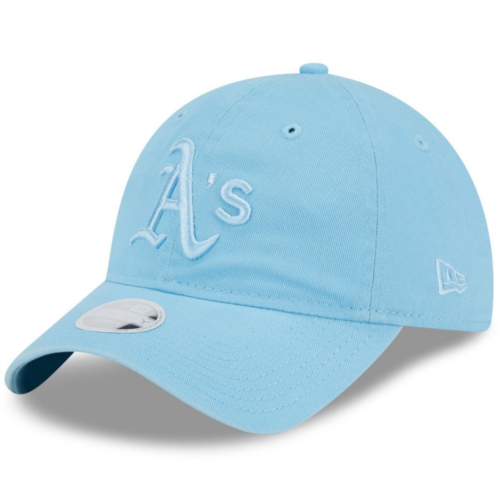 Womens New Era Light Blue Oakland Athletics Doscientos Core Classic 9TWENTY Adjustable Hat