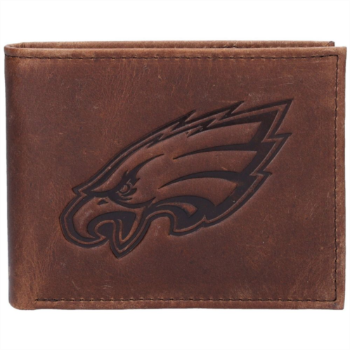 Unbranded Brown Philadelphia Eagles Bifold Leather Wallet