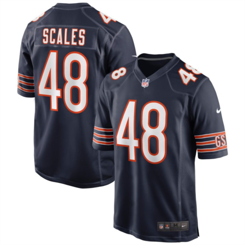 Mens Nike Patrick Scales Navy Chicago Bears Game Jersey
