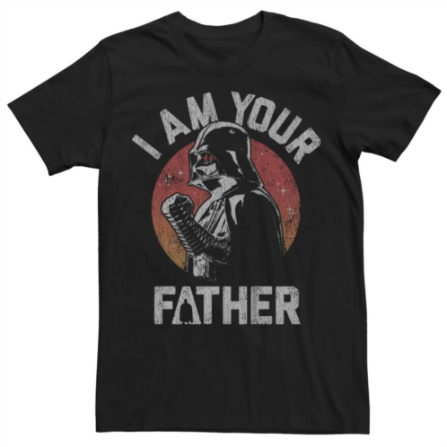 Licensed Character Mens Star Wars Darth Vader I Am Your Father Graphic Tee