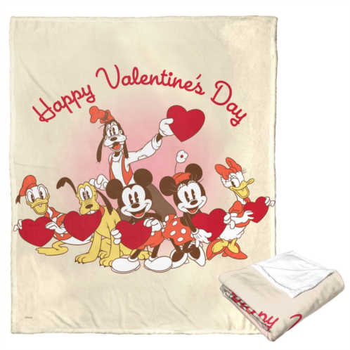 Licensed Character Disneys Mickey & Friends Happy Valentines Day Throw Blanket