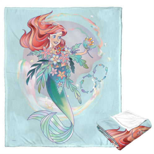 Licensed Character Disneys D100 Celebration Ariel Silk Touch Throw Blanket