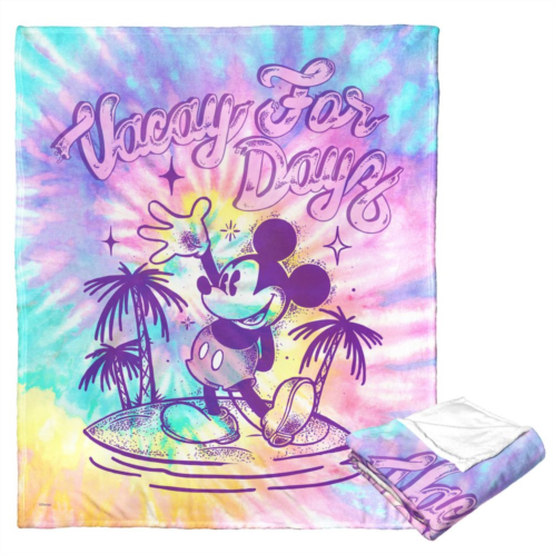 Licensed Character Disneys Mickey Mouse Vacay Tie Dye Silk Touch Throw Blanket
