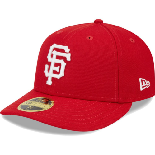 Mens New Era Scarlet San Francisco Giants Low Profile 59FIFTY Fitted Hat