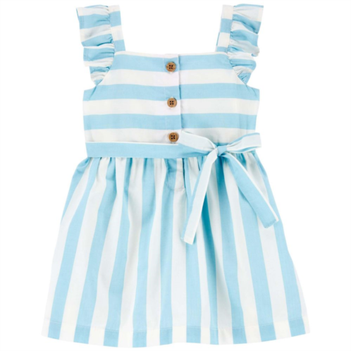 Baby Girl Carters Striped Flutter Dress
