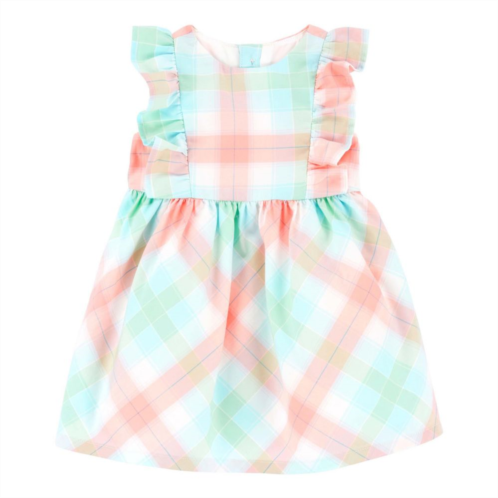Baby Girl Carters Plaid Flutter Dress