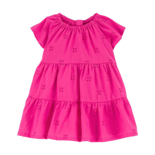 Baby Girl Carters Eyelet Tiered Dress