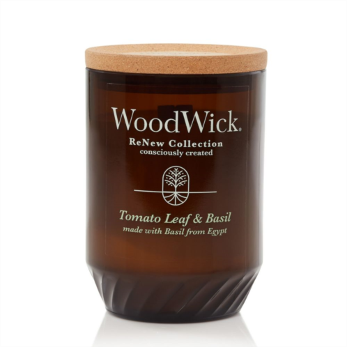 WoodWick Tomato Leaf & Basil Large ReNew Candle