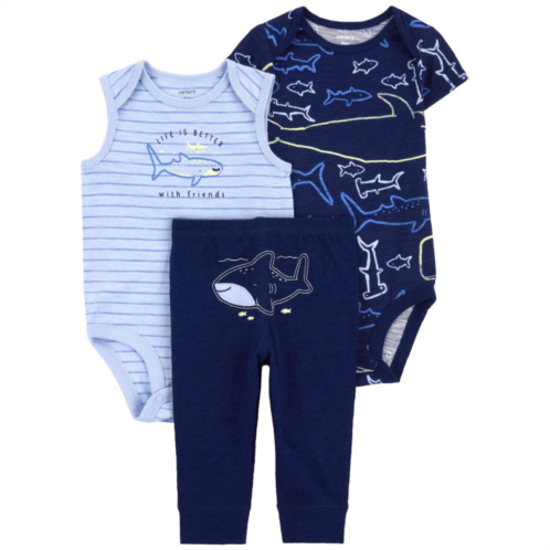 Baby Boy Carters 3-Piece Whale Bodysuits & Pants Set