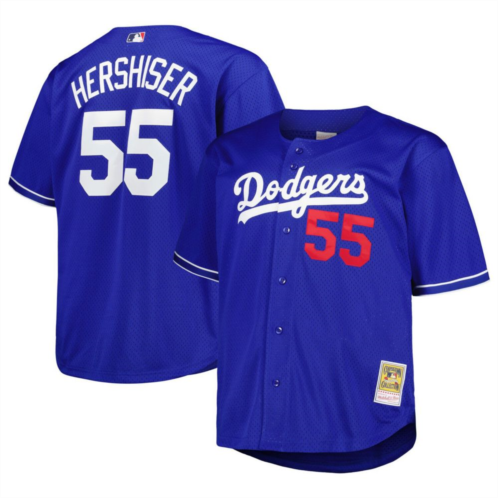Unbranded Mens Mitchell & Ness Orel Hershiser Royal Los Angeles Dodgers Big & Tall Cooperstown Collection Batting Practice Replica Jersey
