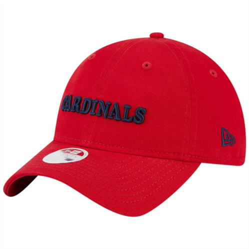 Womens New Era Red St. Louis Cardinals Shoutout 9TWENTY Adjustable Hat