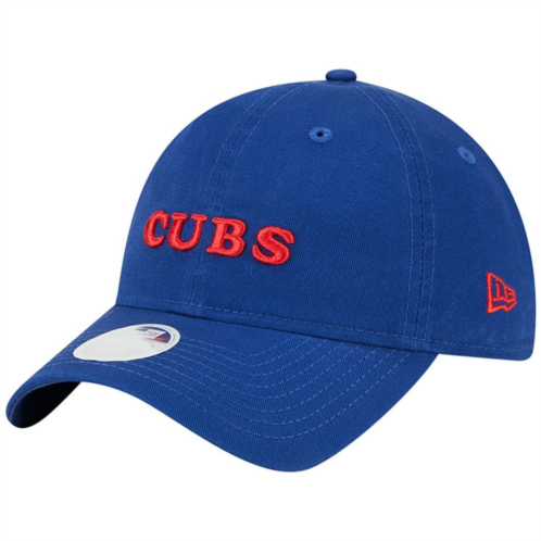 Womens New Era Royal Chicago Cubs Shoutout 9TWENTY Adjustable Hat