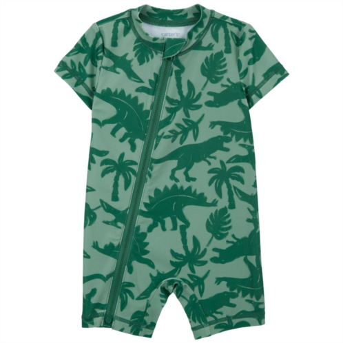 Baby Boy Carters Dino Print Rashguard Swimsuit