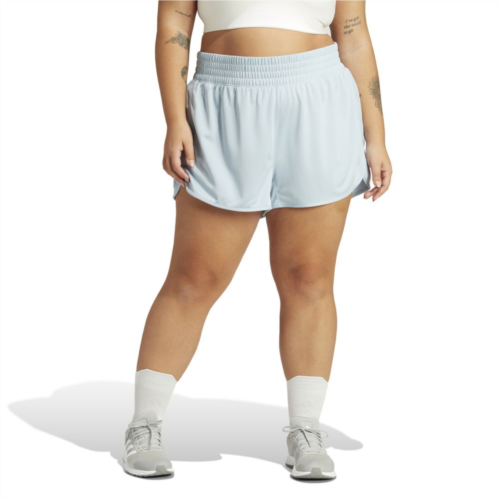 Plus Size adidas Pacer Essentials Knit High-Rise Shorts