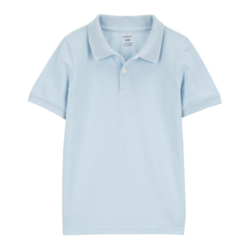 Boys 4-14 Carters Ribbed Collar Polo Shirt