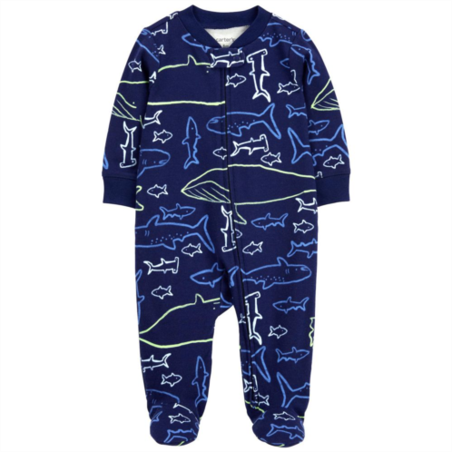 Baby Boy Carters Whale Zip-Up Sleep & Play