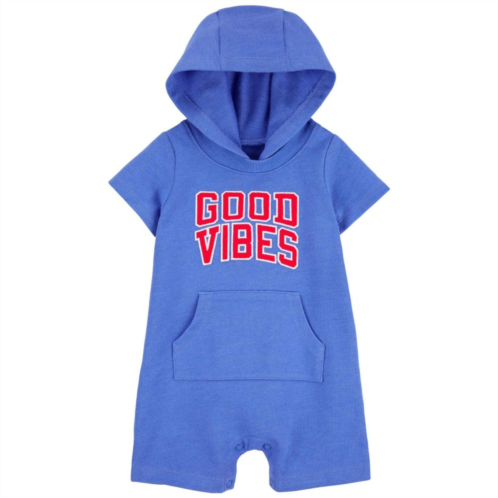 Baby Boy Carters Good Vibes Hooded Romper