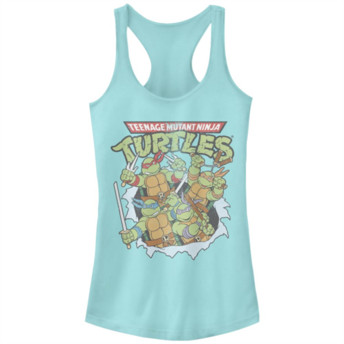 Juniors Nickelodeon Teenage Mutant Ninja Turtles Classic Tear Racerback Tank Top