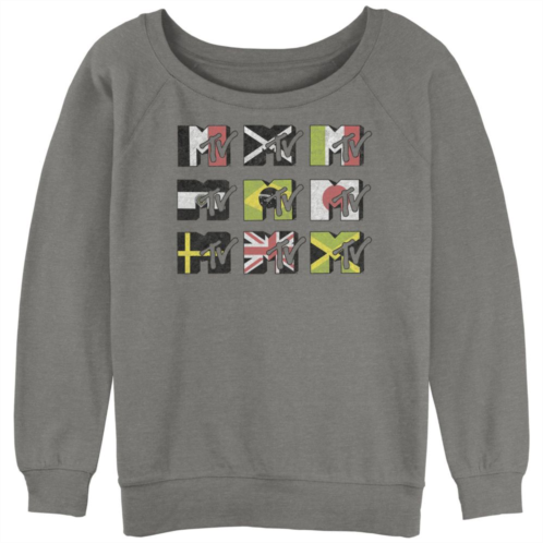 Licensed Character Juniors MTV Music Television International Flags Graphic Fleece