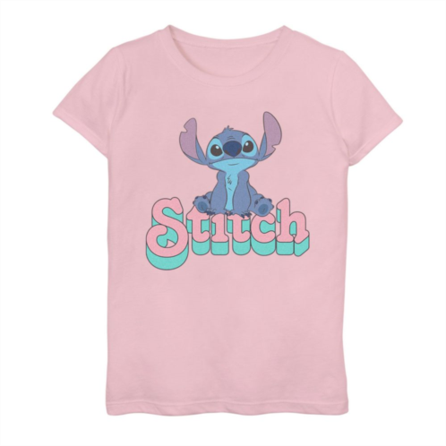Licensed Character Disneys Lilo & Stitch Girls Sitting Stitch Tee