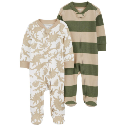 Baby Boy Carters 2-Pack Zip-Up Cotton Sleep and Play Pajamas