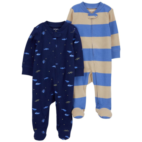 Baby Boy Carters 2-Pack Zip-Up Cotton Sleep and Play Pajamas
