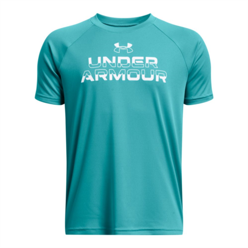 Boys 8-20 Under Armour UA Tech Split Wordmark Short Sleeve Tee