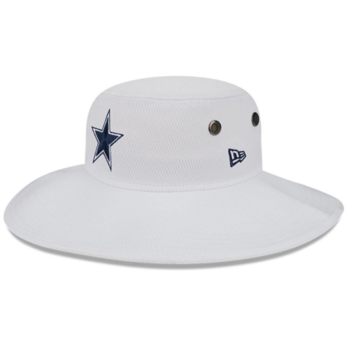 Mens New Era White Dallas Cowboys 2023 NFL Training Camp Panama Bucket Hat