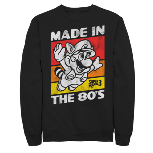 Big & Tall Nintendo Super Mario Bros 3 Made in the 80s Fleece Sweatshirt