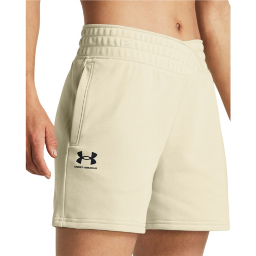 Womens Under Armour 4 Rival Terry Crossover Shorts