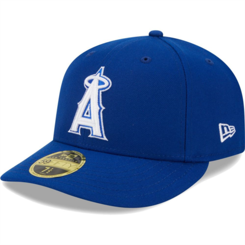 Mens New Era Royal Los Angeles Angels White LogoLow Profile 59FIFTY Fitted Hat