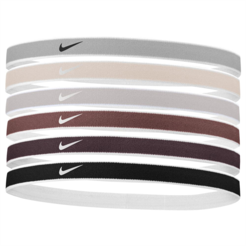 Womens Nike Swoosh 6-Pack Sport Tipped Headbands