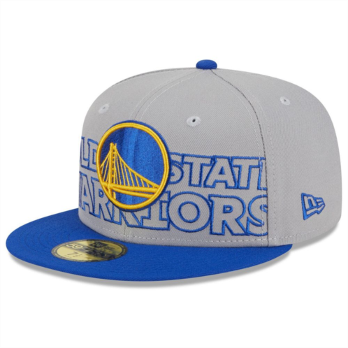 Mens New Era Gray/Royal Golden State Warriors 2023 NBA Draft Two-Tone 59FIFTY Fitted Hat