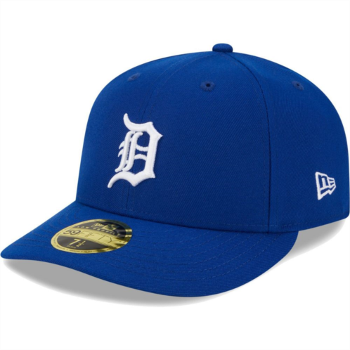 Mens New Era Royal Detroit Tigers White LogoLow Profile 59FIFTY Fitted Hat