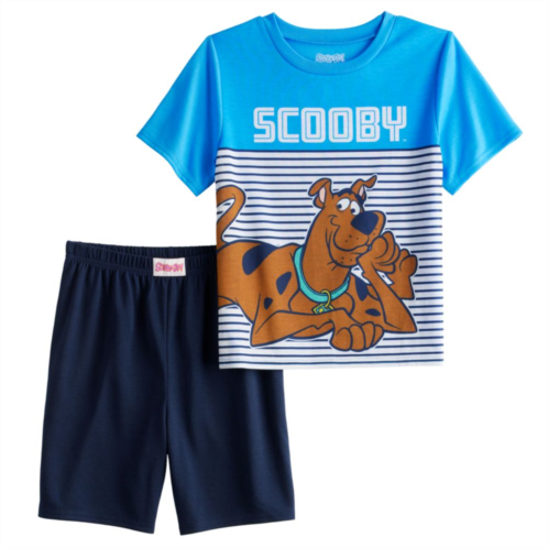 Licensed Character Boys 4-10 Scooby Doo Short Sleeve Top & Shorts Pajama Set