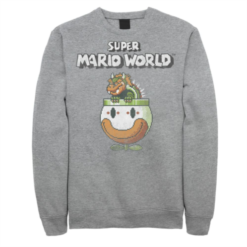 Big & Tall Nintendo Super Mario World Bowser Is King Fleece Sweatshirt