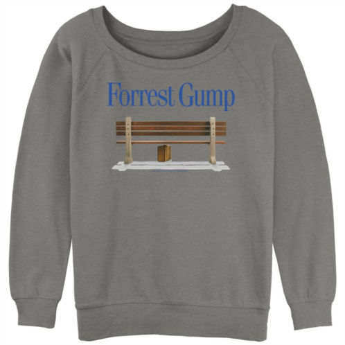 Licensed Character Juniors Forrest Gump Bench Shadow Long Sleeve Graphic Tee
