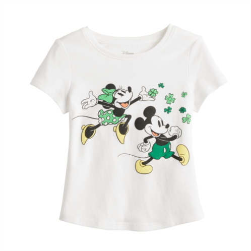 Disney/Jumping Beans Disneys Mickey & Minnie Mouse Girls 4-12 Graphic Shirttail Tee by Jumping Beans