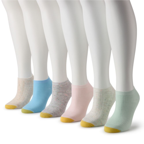 Womens GOLDTOE 6-Pack Confetti Tuckstitch Socks