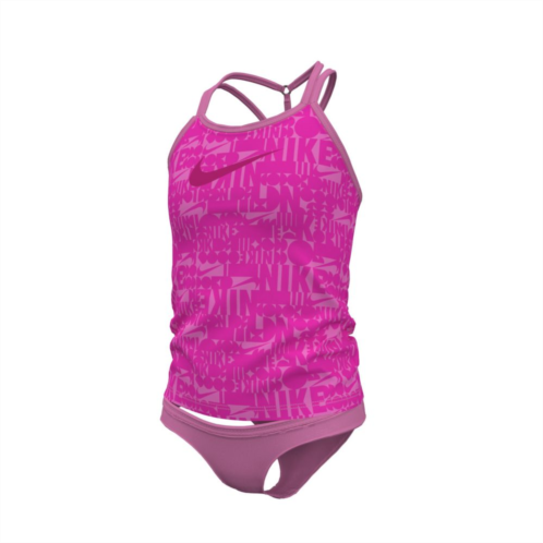 Girls 6-20 Nike 2-Piece Retro Flow T-Crossback Tankini Swim Set