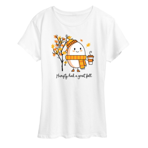 Licensed Character Womens Humpty Had A Great Fall Graphic Tee