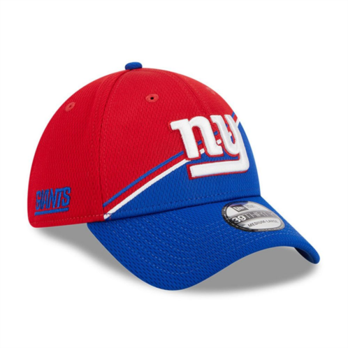 Mens New Era Red/Royal New York Giants 2023 Sideline 39THIRTY Flex Hat