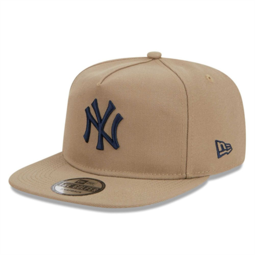 Mens New Era Khaki New York Yankees Golfer Adjustable Hat
