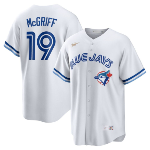 Mens Nike Fred McGriff White Toronto Blue Jays Cooperstown Collection 2023 Hall of Fame Inline Replica Jersey